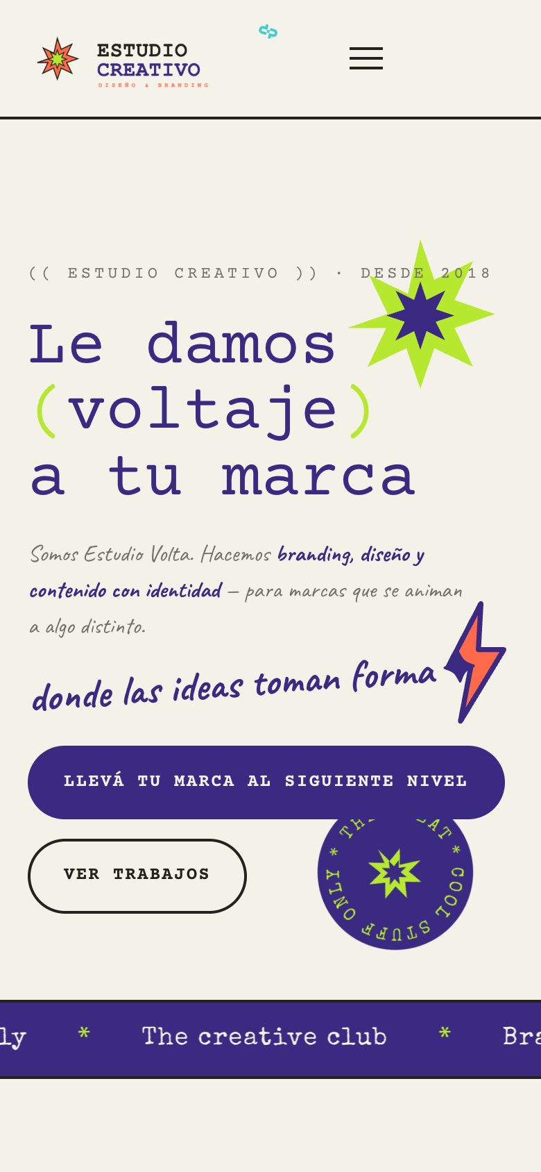 Estudio Creativo — Diseño & Branding móvil