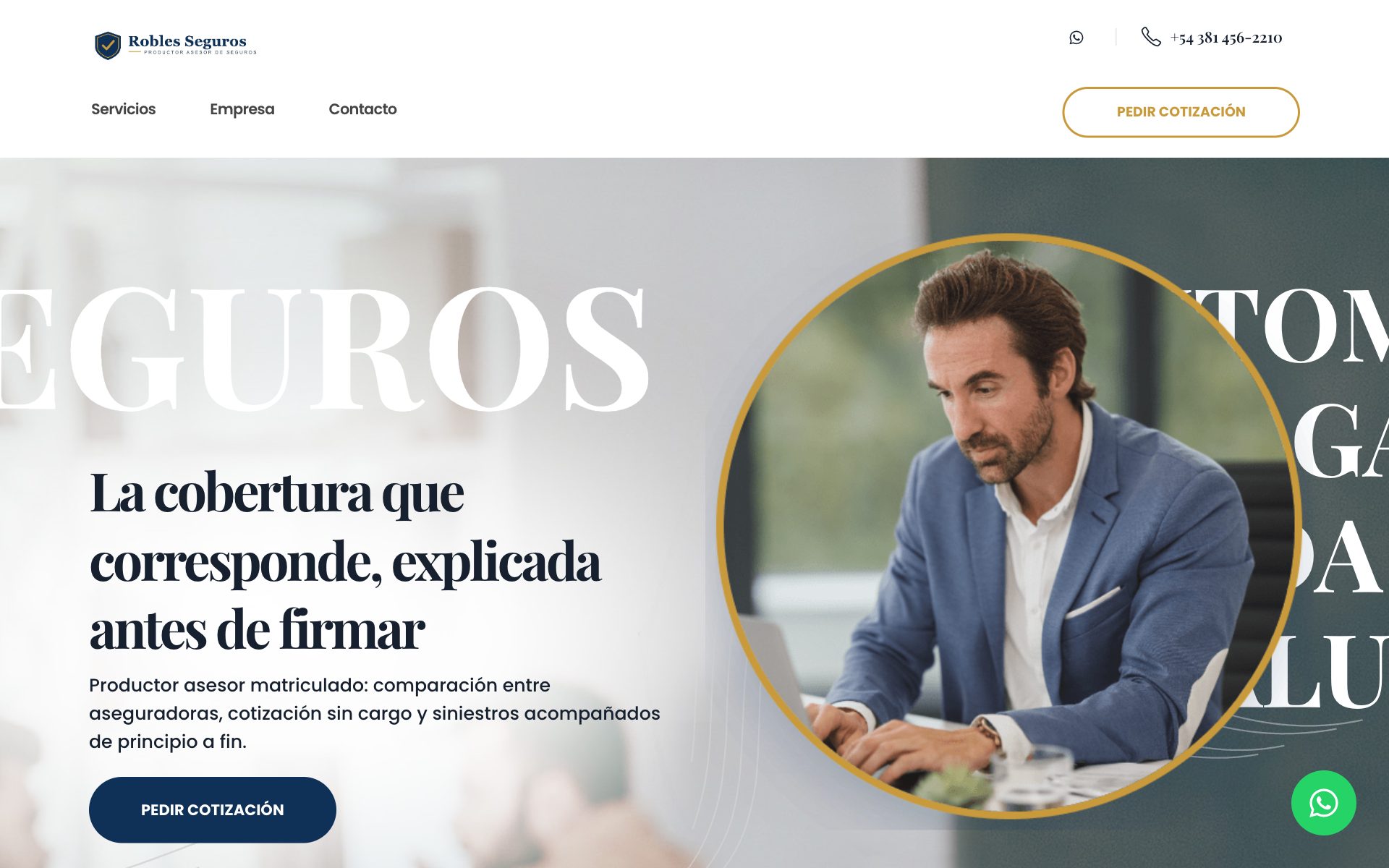 Sitio Web para Productores de Seguros