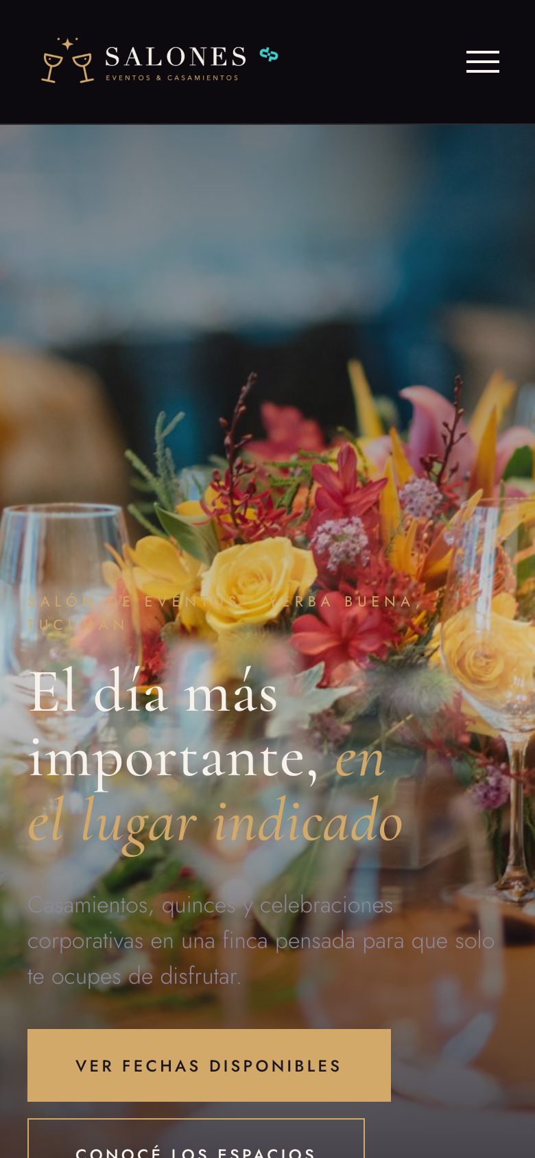 Salones de Eventos & Casamientos móvil